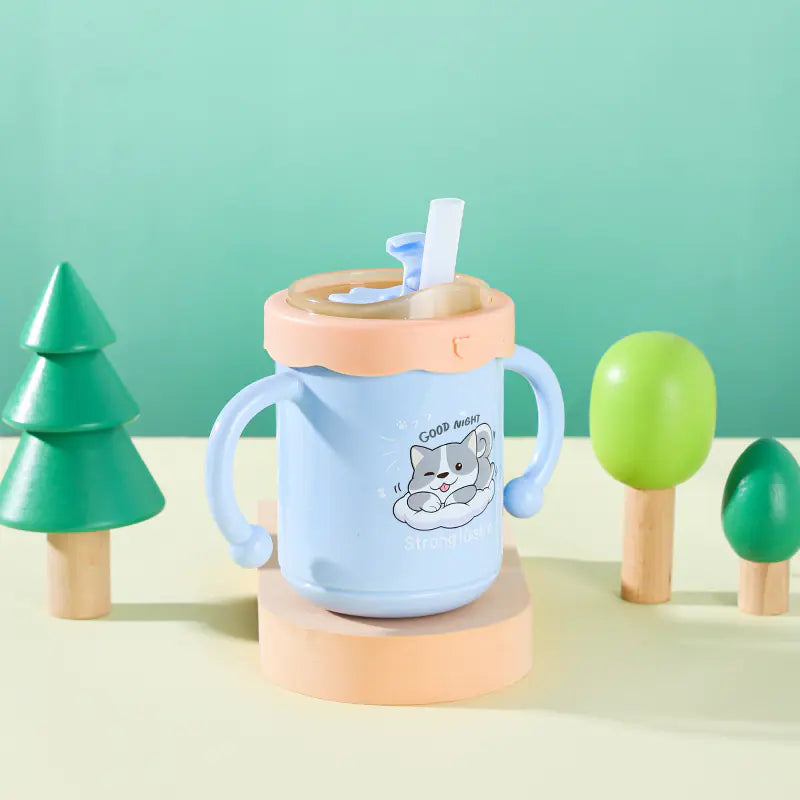 Detachable Cartoon Children's Milk Cup with Scale